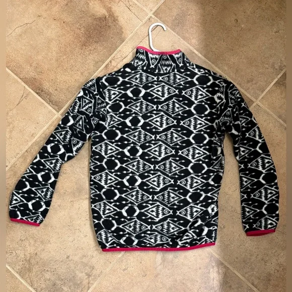 💫Patagonia Women’s Lightweight Synchilla™️ Snap-T™️ Pullover, XS, Ikat Fish, EUC - Picture 8 of 10